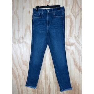 We The Free Free People Skinny Jeans Size 30 Frayed Hem Stretch Denim